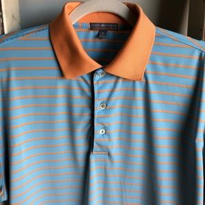 PETER MILLAR Striped Summer Comfort Polo
